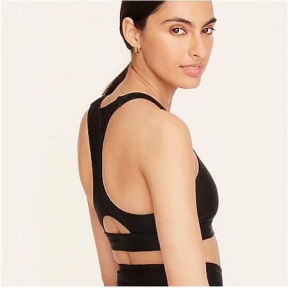 J. Crew Women’s Plus size Active LongLine Swim Tank in Black - Picture 5 of 9